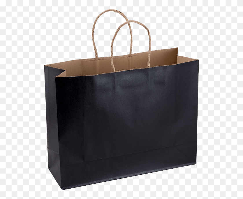537x628 Paper Bag Large Wide 320w X 110d X 250h Black Pack Paper Bag, Shopping Bag, Box, Tote Bag HD PNG Download
