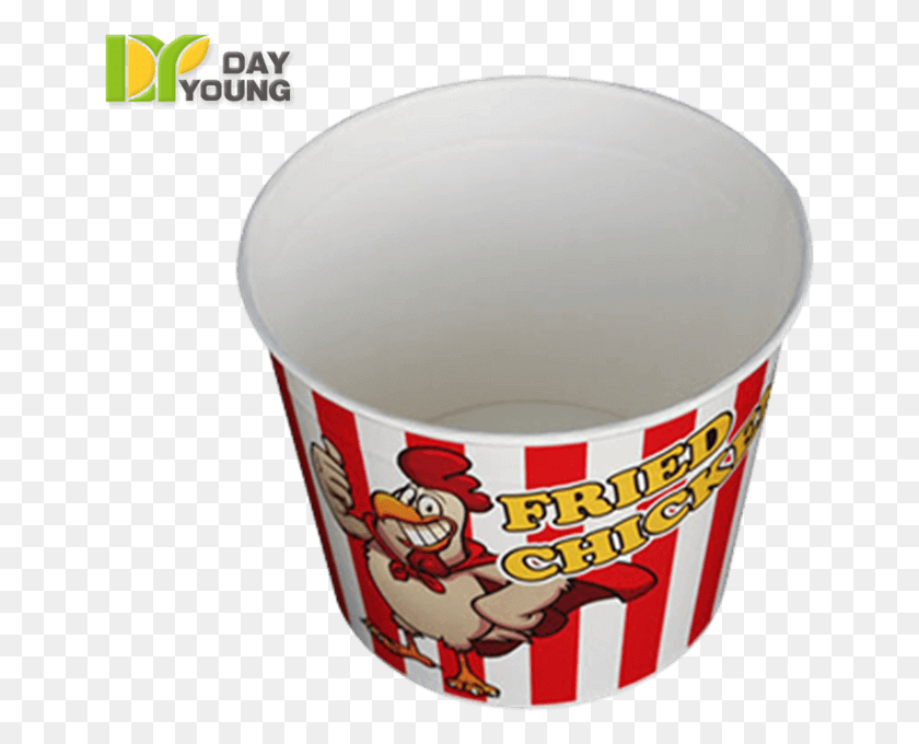649x620 Paper Chicken Buckets Cup, Dessert, Food, Yogurt HD PNG Download