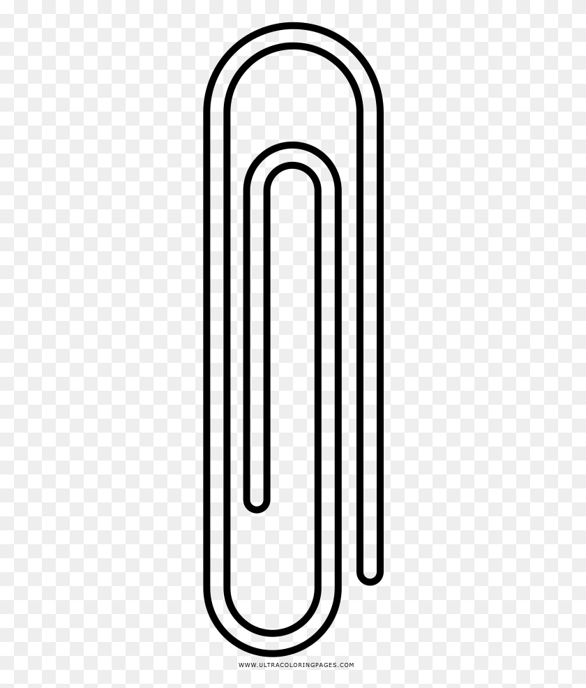 260x926 Paper Clip Coloring Page, Gray, World Of Warcraft HD PNG Download