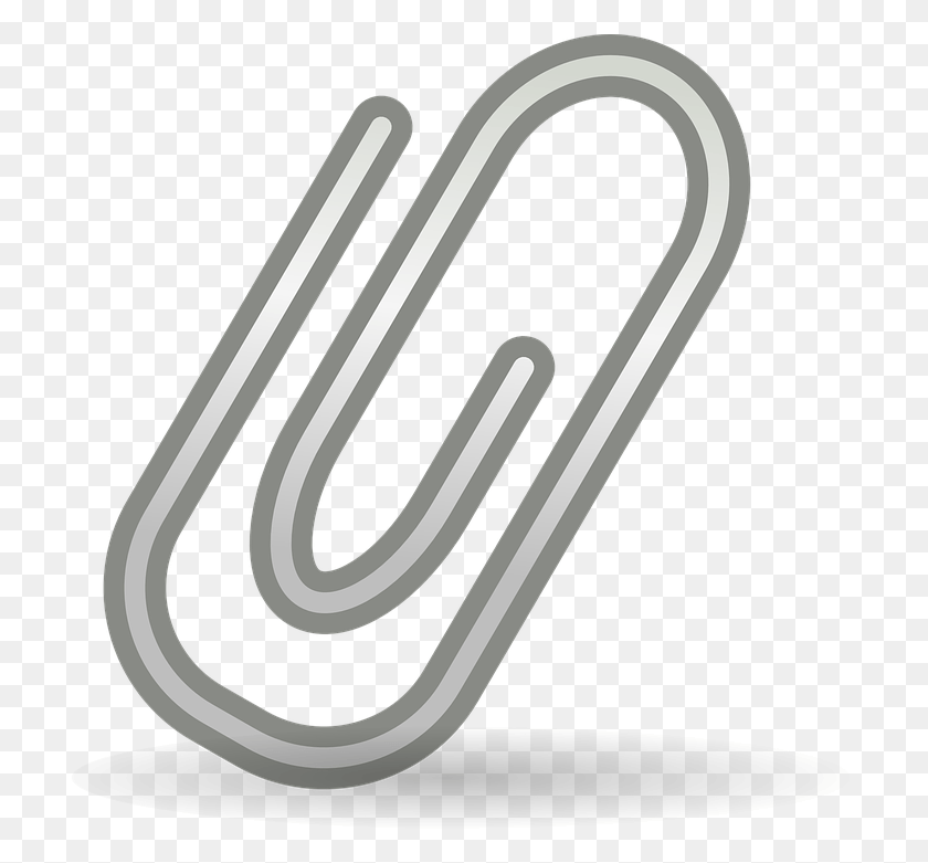 711x721 Paper Clip Paper Email Attachment Clipart, Hook HD PNG Download