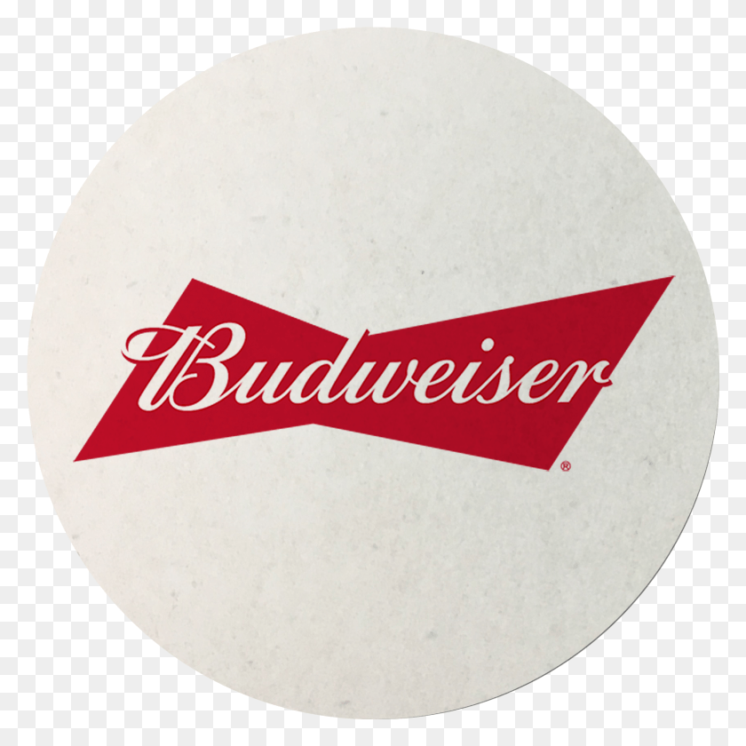 1702x1702 Paper Coasters Budweiser, Label, Text, Logo HD PNG Download