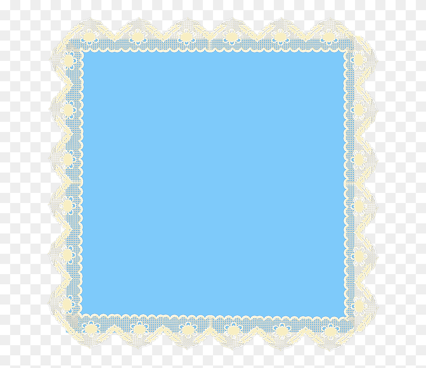 660x665 Paper Lace Scrapbook Frame Side Element, Rug, Mirror HD PNG Download