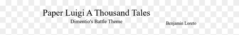 545x63 Paper Luigi A Thousand Tales Parallel, Gray, World Of Warcraft HD PNG Download