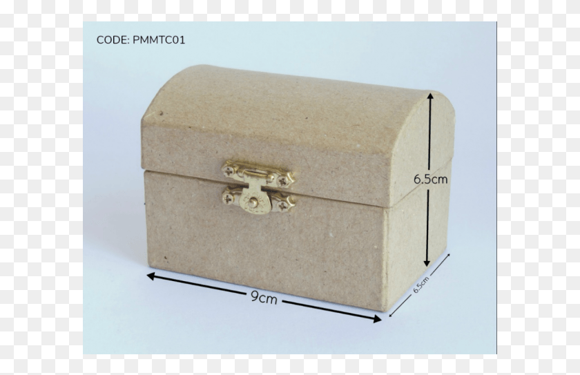 601x483 Paper Mache Hinged Treasure Chests Box HD PNG Download