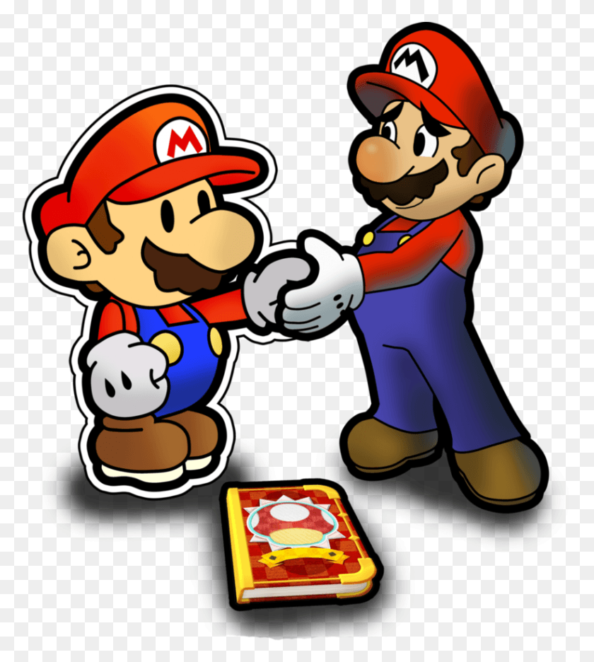 821x923 Paper Mario Color Splash Artwork, Super Mario HD PNG Download