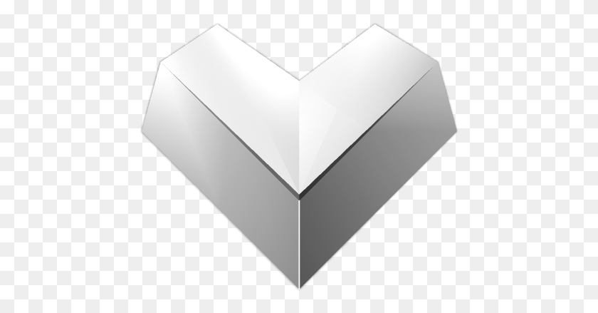 449x379 Paper Origami Heart Box, Rug, Aluminium HD PNG Download