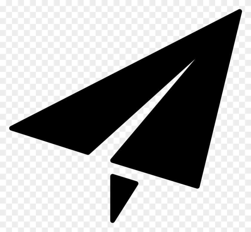 981x900 Paper Plane Comments Paper Plane Silhouette, Symbol, Label, Text HD PNG Download