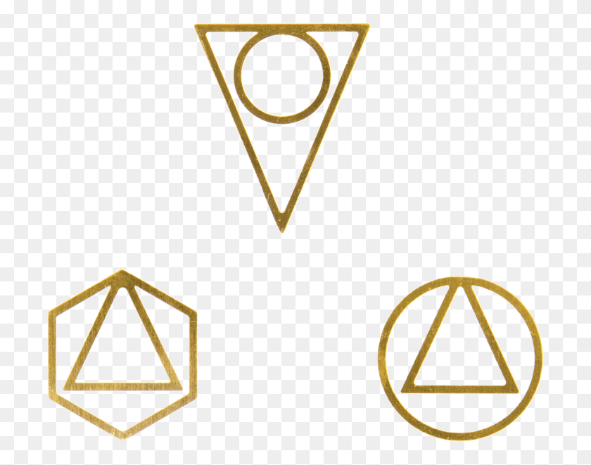 709x601 Скрепка 3 Набор Необычные Скрепки, Треугольник, Символ, Звездный Символ, Hd Png Скачать