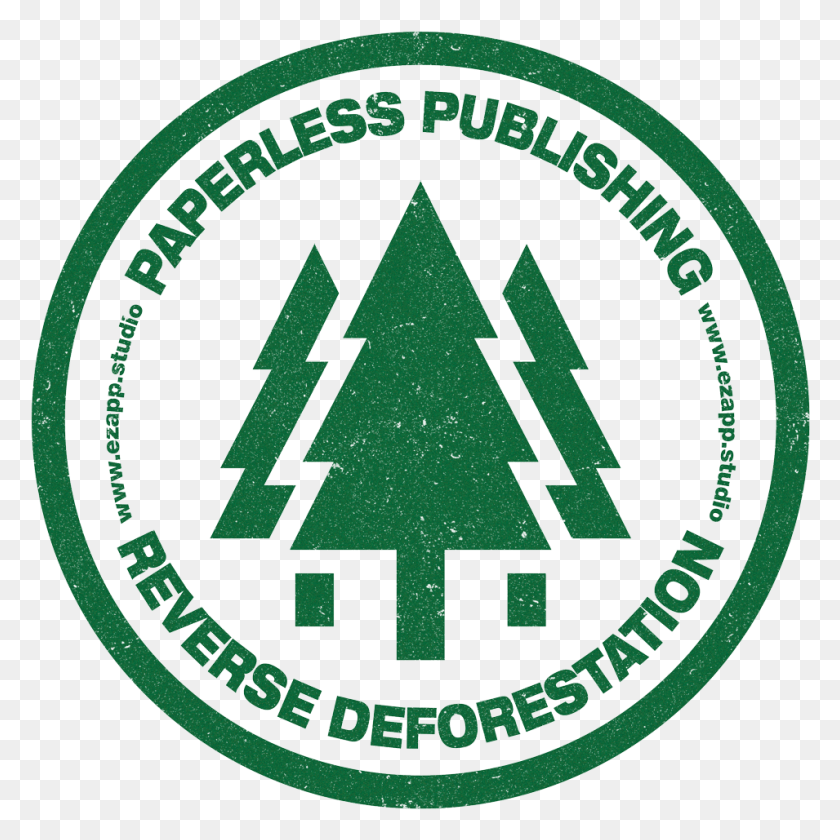 955x956 Paperless Publishing Reverse Deforestation Anti Deforestation Logo, Symbol, Trademark, Rug HD PNG Download