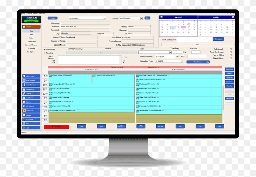 729x522 Paperless Scheduling Monitor Computer Monitor, Screen, Electronics, Display HD PNG Download