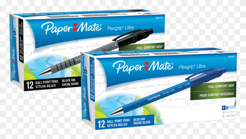 831x444 Papermate Flexgrip Ultra Ballpoint Pen, Marker, Text, Label HD PNG Download