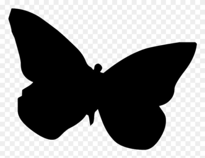 788x596 Papillon Easy Butterfly Silhouette, Heart, Stencil HD PNG Download