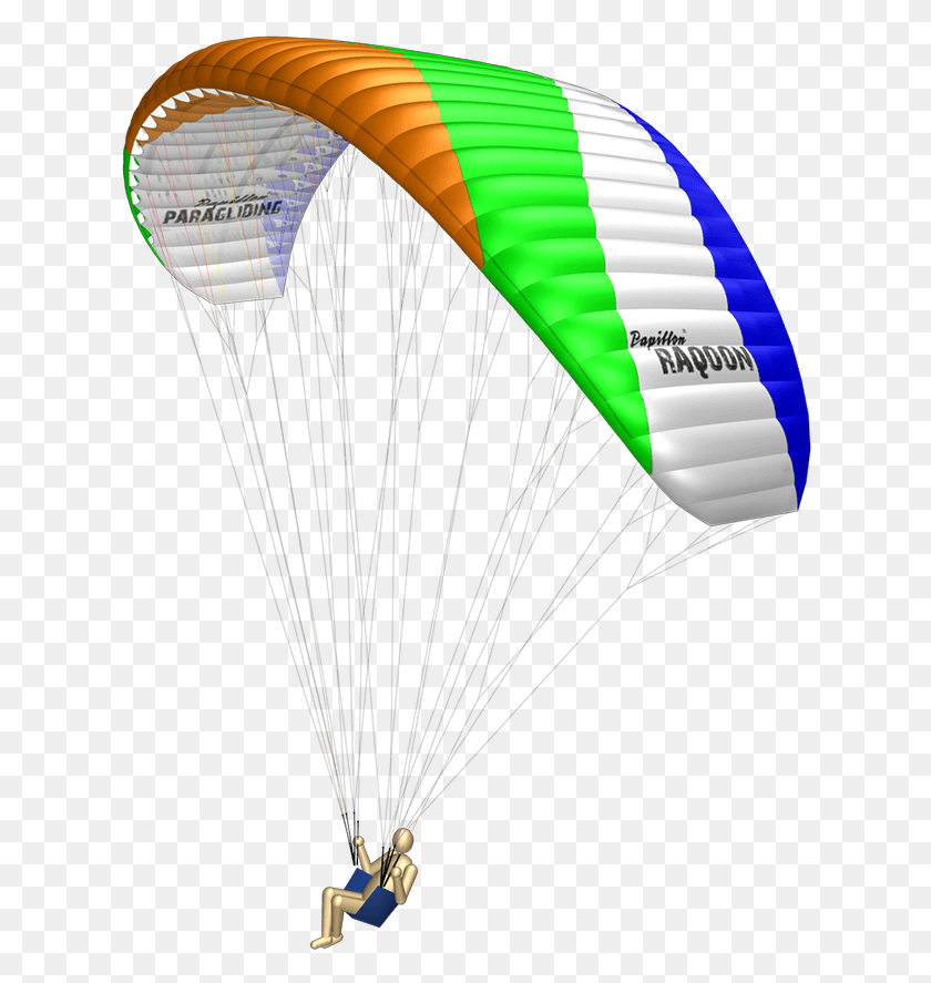 624x827 Papillon Paragliders Raqoon Color Paragliding, Парашют, Воздушный Шар, Мяч Png Скачать