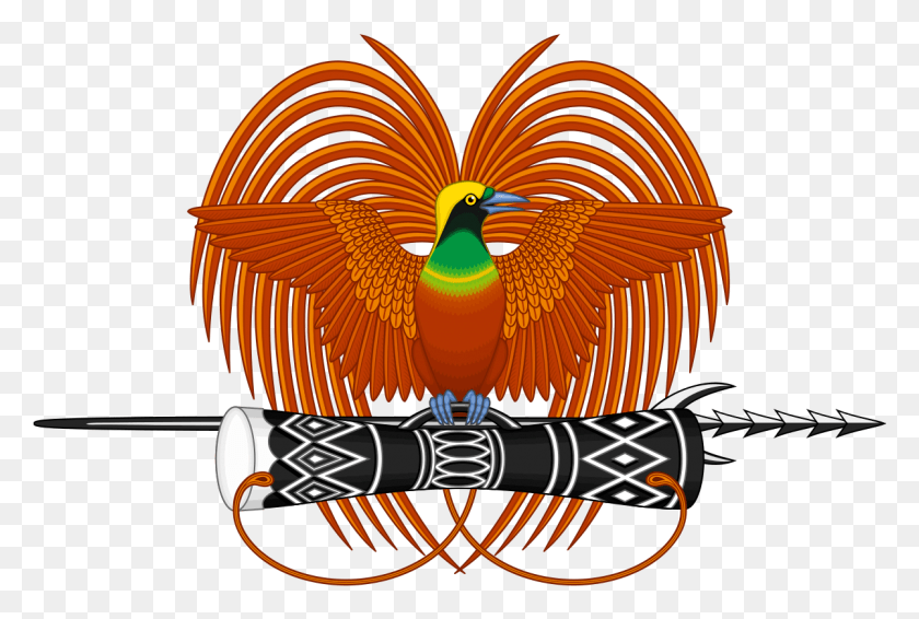 1201x780 Эмблема Папуа-Новой Гвинеи, Птица, Животное, Символ Hd Png Скачать