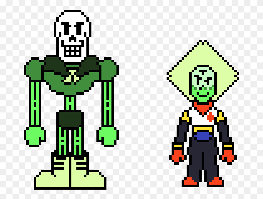 689x577 Papyrus And Peridot Clothes Swap Peridot In Clothes, Robot HD PNG Download