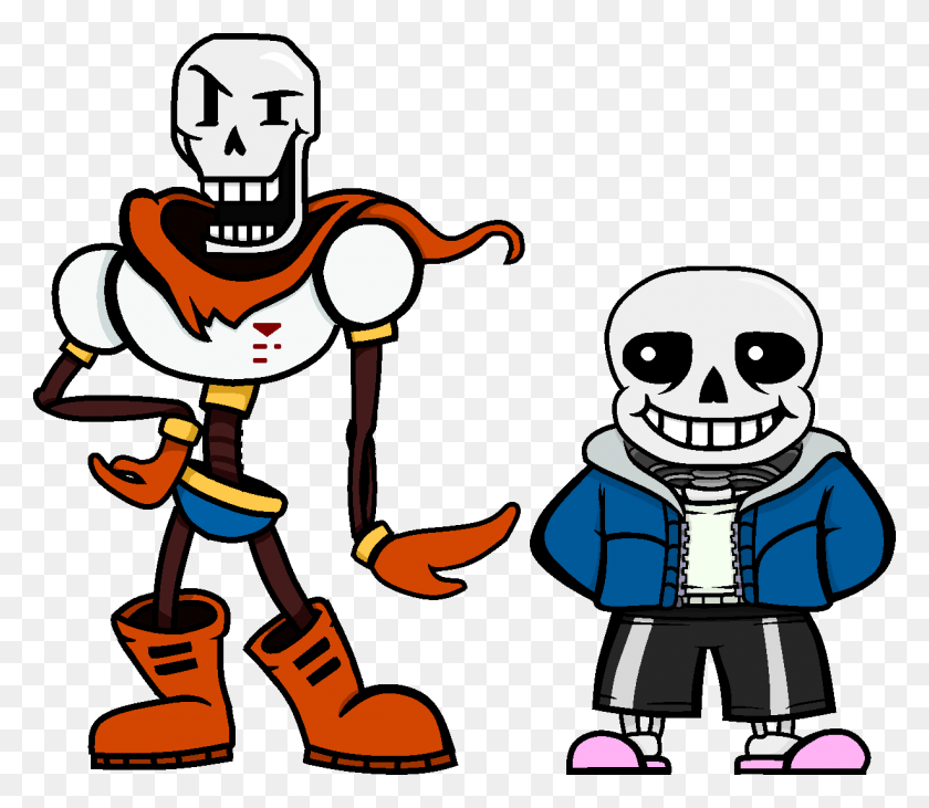 1228x1057 Papyrus And Sans Finally Reunited In Sans And Papyrus, Performer, Pirate HD PNG Download