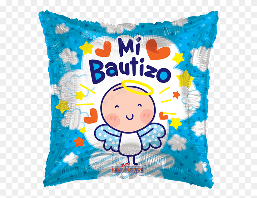 593x588 Paquete Mi Bautizo Azul 46 Cm Angelita Bautizo, Almohada, Cojín, Pañal Hd Png