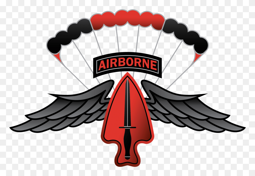 3129x2090 Parachute Clipart Army Parachute United States Army Special Operations Command, Symbol, Emblem, Leisure Activities HD PNG Download