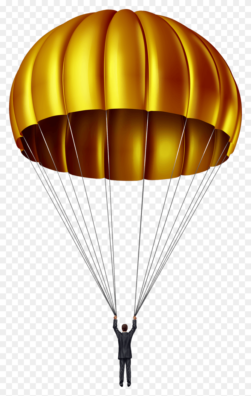 1000x1620 Parachute Clipart Red Parachute Gold Parachute, Hot Air Balloon, Aircraft, Vehicle HD PNG Download