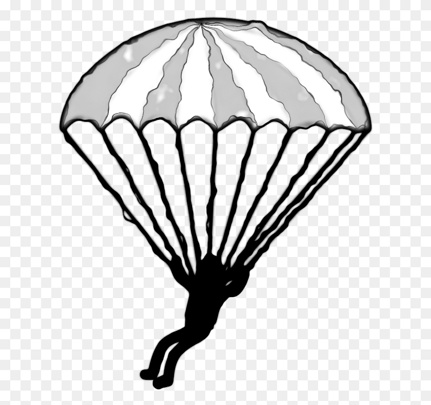 617x728 Parachute Parachutiste, Sea Life, Animal, Invertebrate HD PNG Download