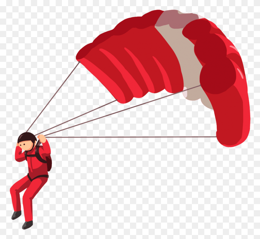 Parachute Transparent Image Cartoon Parachute Transparent, Person, Human HD...