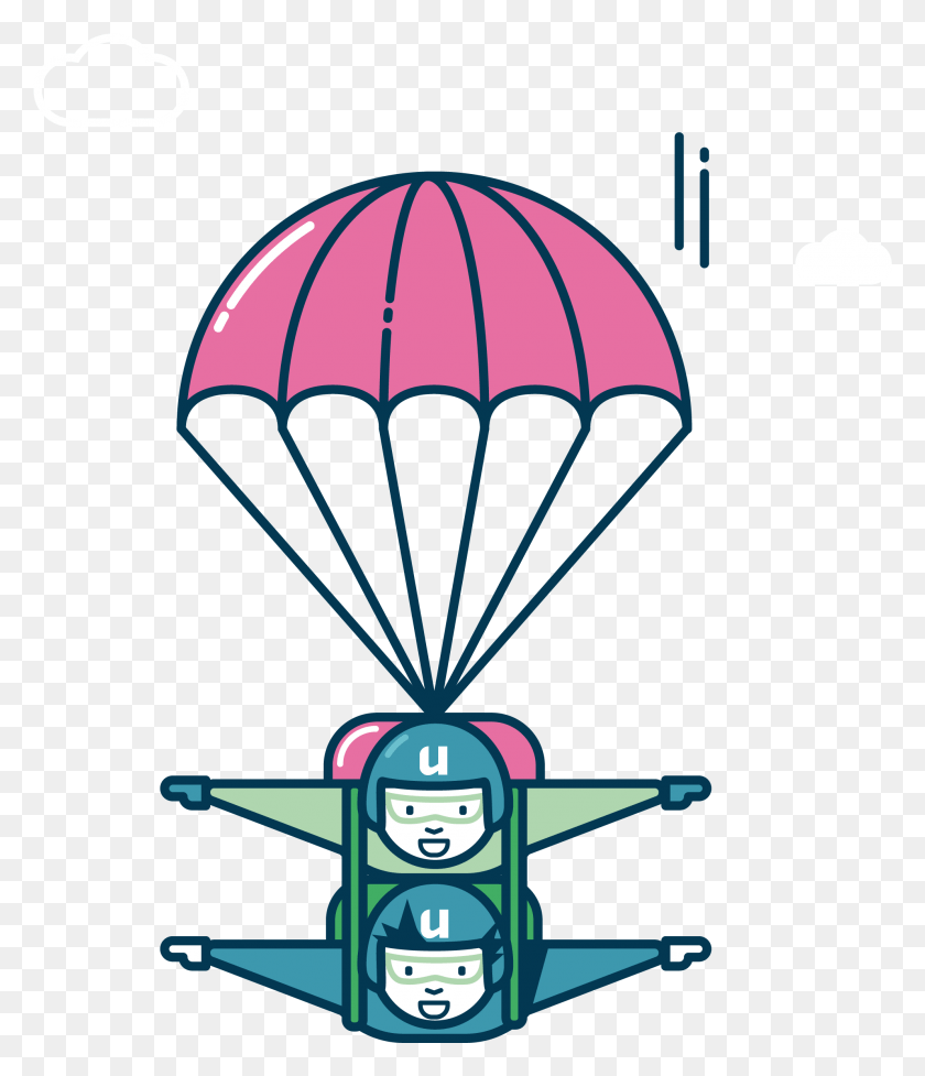 1986x2335 Parachutespringers Illustration, Parachute, Lamp, Balloon HD PNG Download