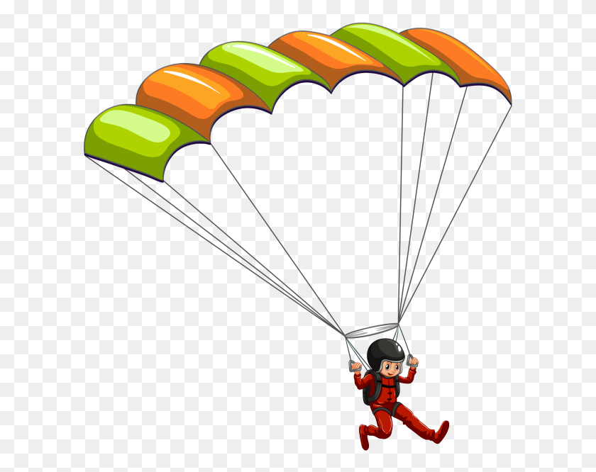 605x606 Parachuting, Parachute, Person, Human HD PNG Download