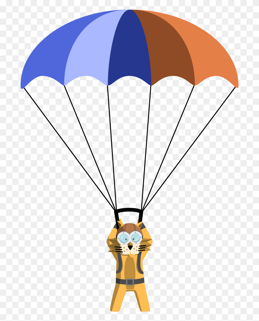 709x982 Parachuting Parachute Cartoon Transparent, Toy, Canopy, Umbrella HD PNG Download