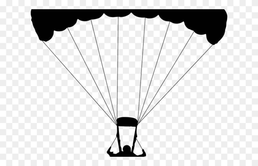 640x480 Parachutist Clipart Parachute Parachute Clip Art, Gray, World Of Warcraft HD PNG Download