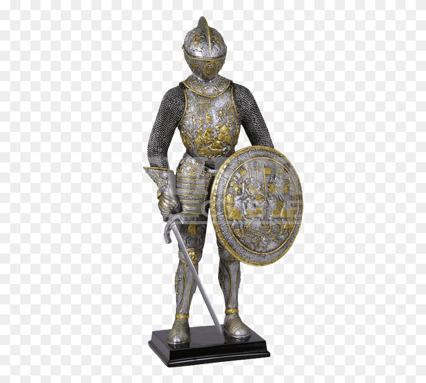 462x695 Parade Armor With Sword And Shield Statue, Person, Human HD PNG Download
