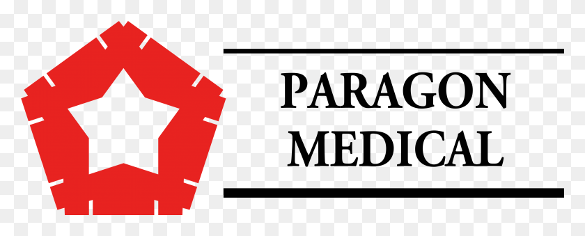 4497x1614 Descargar Png Paragon Medical Logotipo Logotipo Paragon Medical Logotipo, Triángulo, Símbolo, Ciudad Hd Png