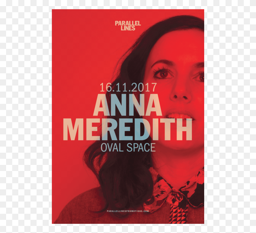 500x703 Parallel Lines Presents Anna Meredith Poster, Face, Person, Human HD PNG Download