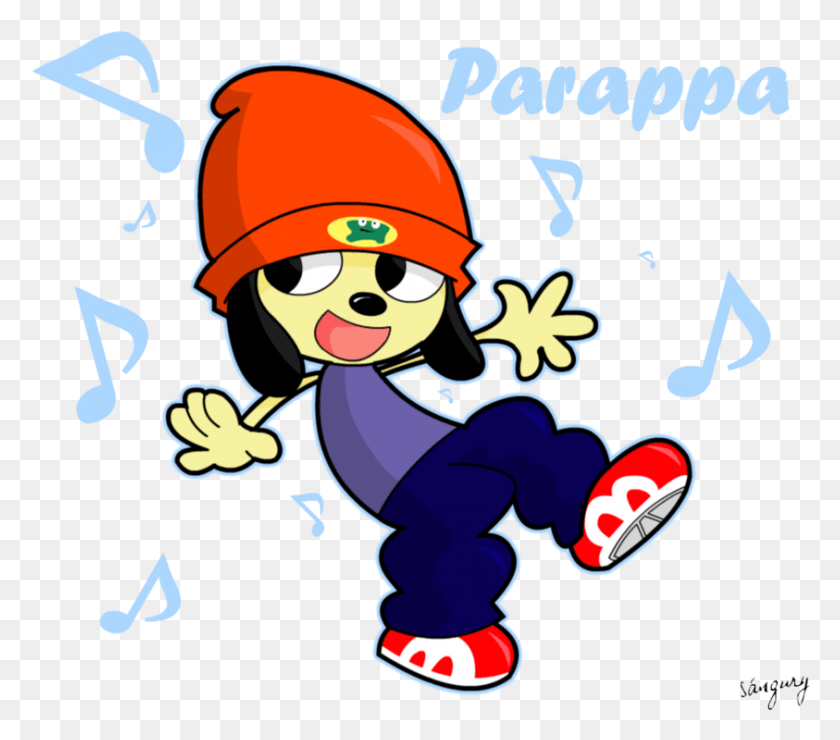 843x735 Parappa The Rapper By Sangury D59vjdc Parappa The Rapper Cute, Clothing, Apparel, Poster HD PNG Download