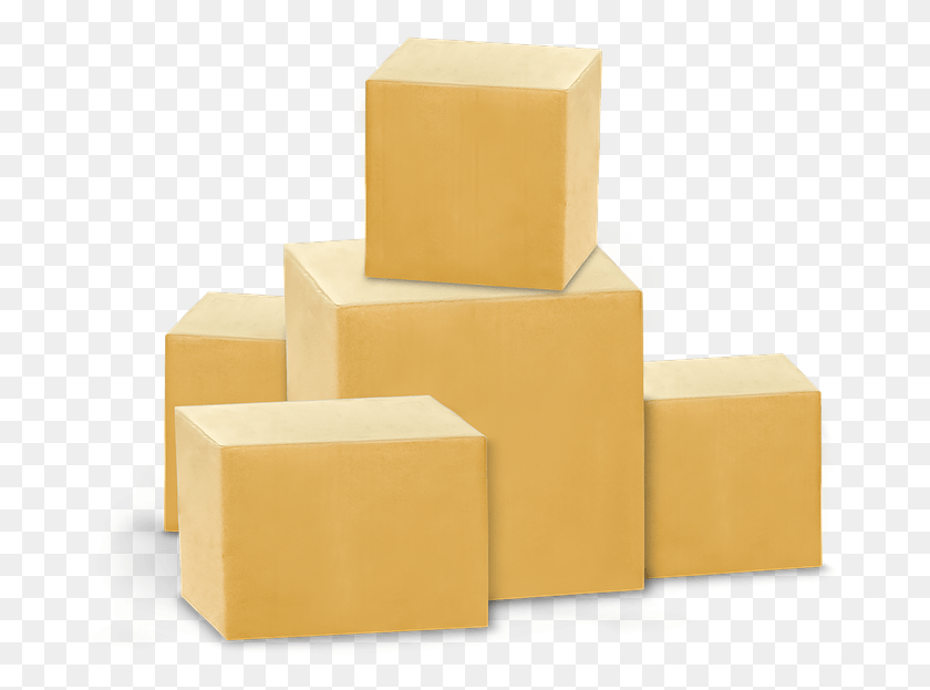 676x563 Descargar Pngpaquete De Paquetes Paquetes De Entrega Caja De Servicio Waren Gter, Cartón, Alimentos, Cartón Hd Png