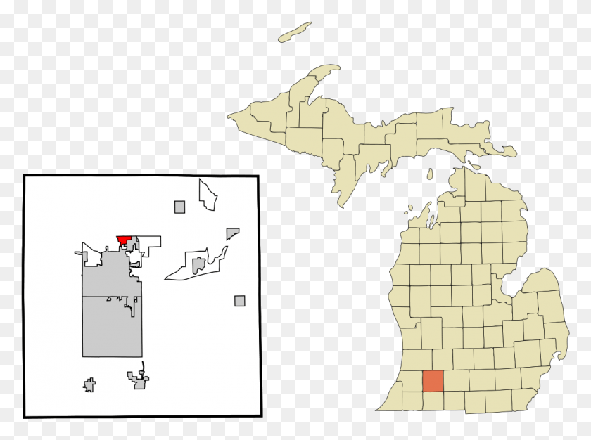 1117x811 Parchment Michigan County Michigan, Plot, Diagram, Map HD PNG Download