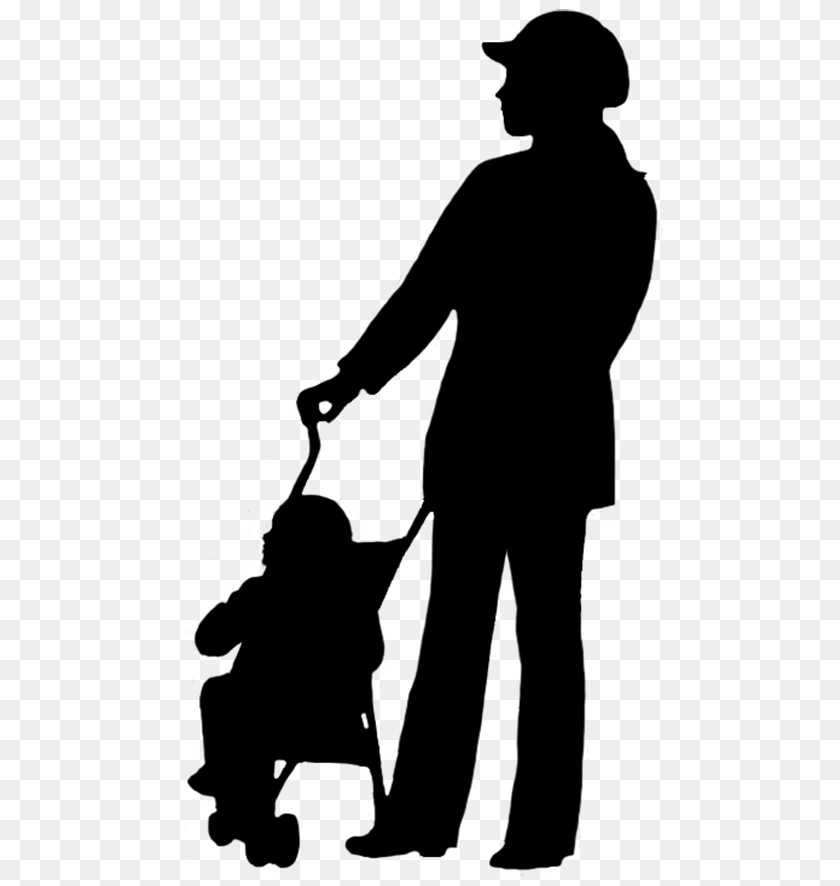 Parent And Child Silhouette Silhouettesstencils Clipart PNG