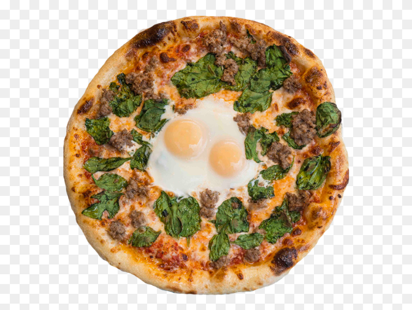 586x573 Descargar Png / Huevo Frito, Pizza, Comida, Huevo Hd Png