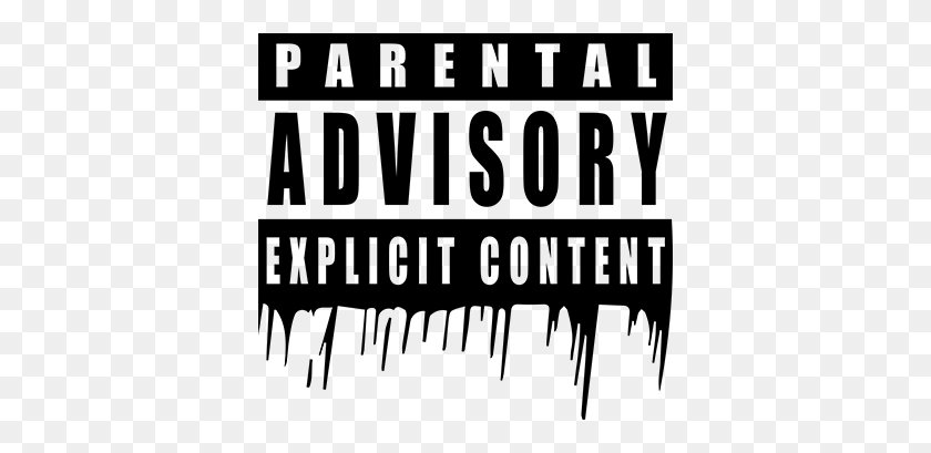 374x349 Parentaladvisory Sticker Parental Advisory Logo Transparent, Gray, World Of Warcraft HD PNG Download