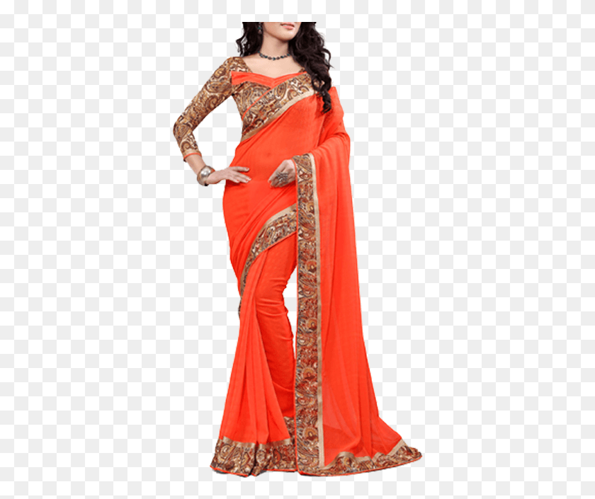 357x645 Pari Saree Silk, Clothing, Apparel, Sari HD PNG Download