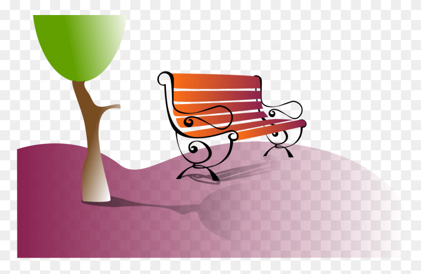1200x750 Park Computer Icons Bank Bench Diagram Tree And Bench Clipart, Furniture, Clothing, Apparel HD PNG Download