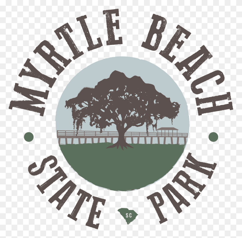 1201x1180 Descargar Png Park Logo Myrtle Beach State Park Logo, Árbol, Planta, Roble Hd Png