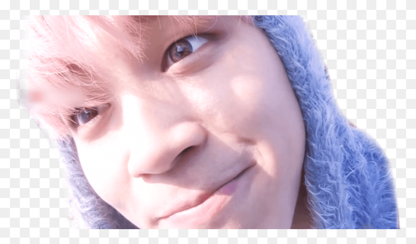 852x474 Park Sticker Park Jimin Pink Icons, Face, Person, Smile HD PNG Download