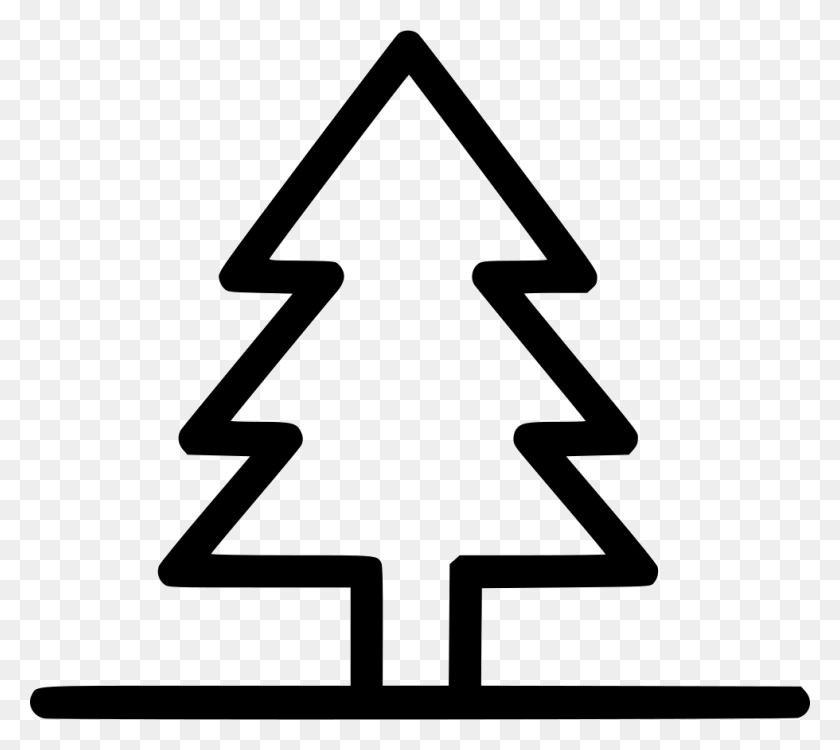 980x868 Park Tree Forest Comments Christmas Tree Icon Outline, Symbol, Sign, Star Symbol HD PNG Download