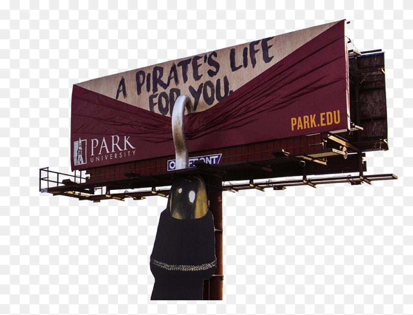 915x683 Park You A Pirates Life For You Billboard Park University University Billboard Advertising, Advertisement, Text HD PNG Download