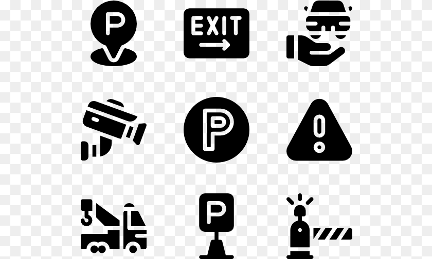 529x505 Parking, Gray Clipart PNG