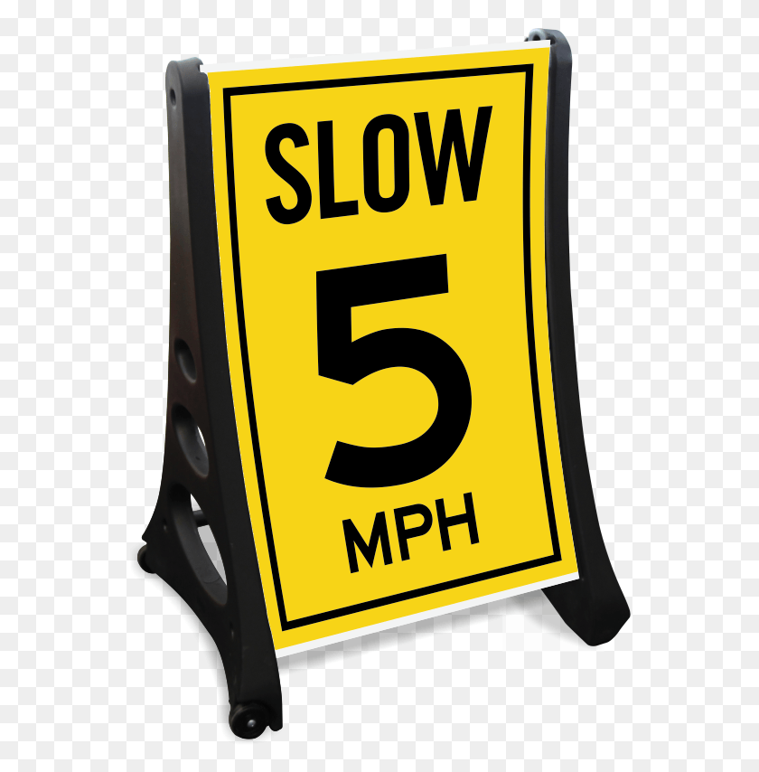 556x794 Parking Lot Speed 5 Mph Sidewalk Sign Sign, Symbol, Text, Number HD PNG Download