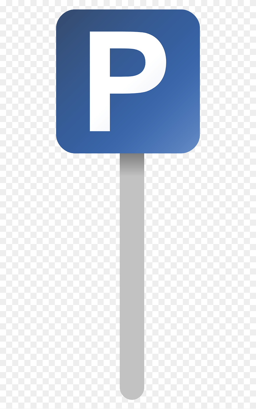 479x1281 Descargar Png Señal De Estacionamiento Lugar De Estacionamiento Imagen Azul Señal De Tráfico, Texto, Símbolo Hd Png