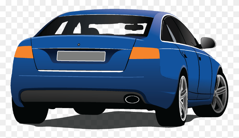 767x424 Parking World Is The Leading Forum For Parking Specialists Car Back View Vector, Sedan, Vehicle, Transportation HD PNG Download