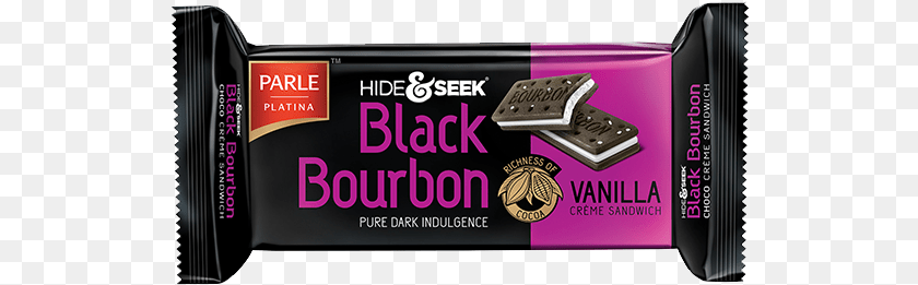 Parle Hide And Seek Black Bourbon, Food, Sweets, Dairy Sticker PNG