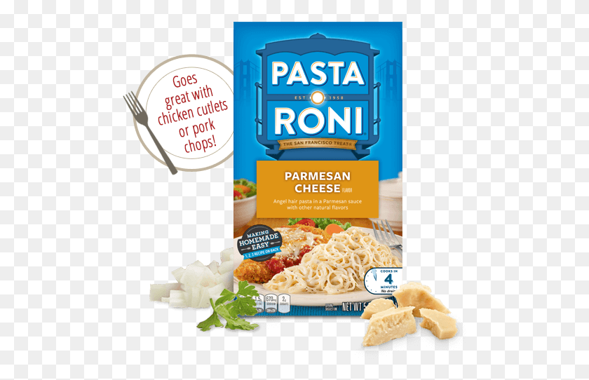 491x482 Parmesan Pasta Roni Angel Hair, Noodle, Food, Vermicelli HD PNG Download